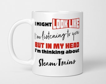 Funny Steam Train Mug: Railway Lover Gift