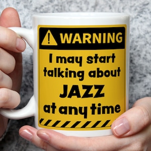 Jazz Lover Gift, Jazz Gifts, Musician Presents, Funny Jazz Gifts, Jazz Theme, Jazz Fan Mug