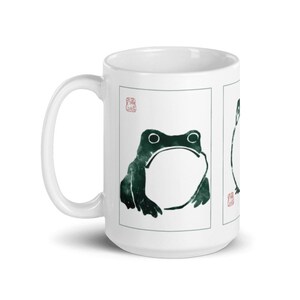 Unimpressed Frog Mug, Matsumoto Hoji Japanese Art Cup, Sad Grumpy Frogs ...