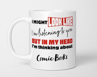 Funny Comic Book Lover Mug: Superhero Fan Gift