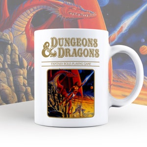Dungeons & Dragons Lover, Dungeons and Dragons Gold Box, Board Games Presents, Fantasy Roleplaying Game, DnD Gifts, Dungeon Master Mug