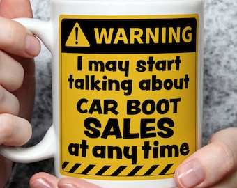 Car Boot Sale Lover Gift, Car Boot Sale Gifts, Car Boot Presents, Funny Boot Fair Gifts, Car Boot Sale Theme, Car Boot Sale Fan Mug WRN