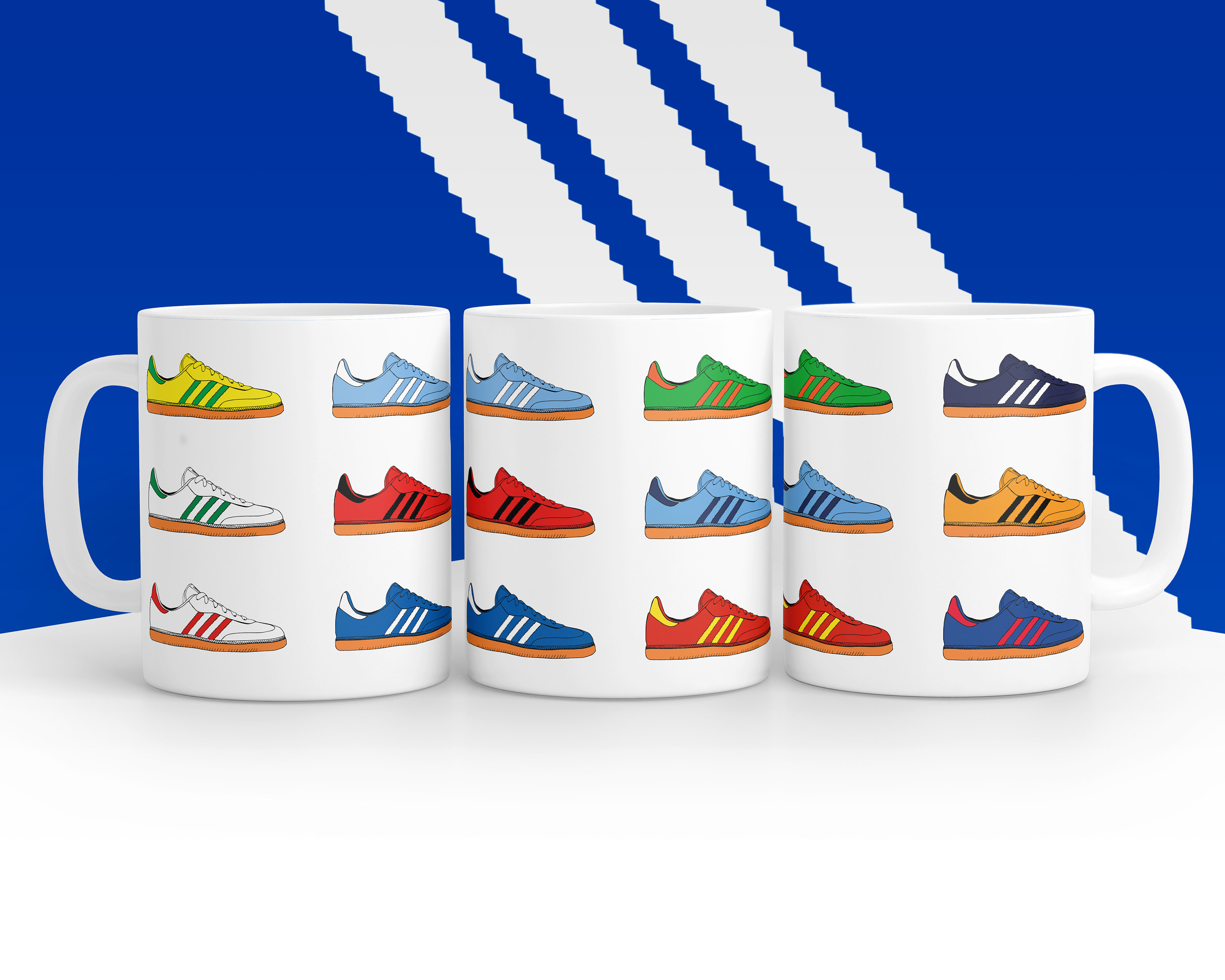 ✓ Authentic Adidas Originals Handball Spezial Mens Shoes White Blue, Size  UK 11