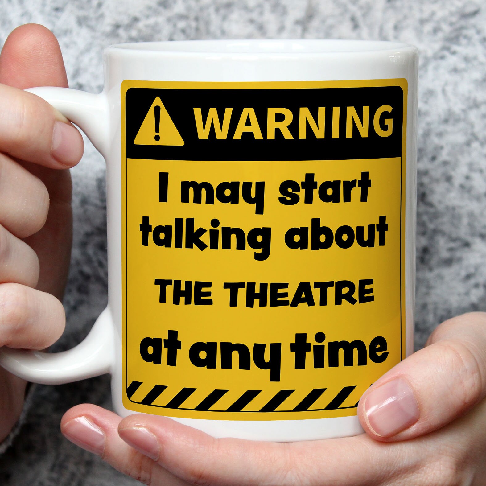 PLITI Theater-Make-up-Tasche „I‘m Just Here For The Drama“ – Canvas-Tasche Für Kosmetik & Reise