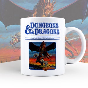 Dungeons & Dragons Lover, Dungeons and Dragons Blue Box, Board Games Presents, Fantasy Roleplaying Game, DnD Gifts, Dungeon Master Mug