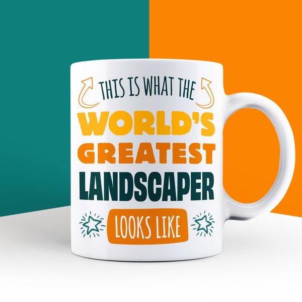 Landscaper Gift, Gifts for Gardener, Thank You Gift for Landscapers, World's Greatest Landscaper, New Job Mug, Horticulture Present Cup