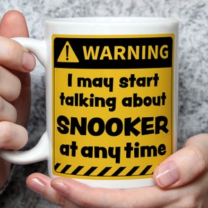 Funny Snooker Mug: Snooker Lover Gift