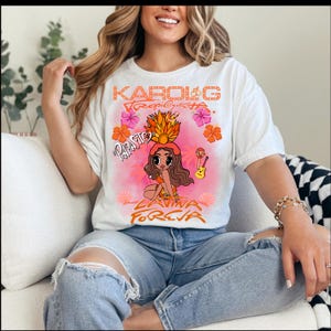 Karol G geïnspireerd tropicoqueta-shirt png, KG-fans, cadeaus voor KG-fans, tropimood, Karol g merch, Karol g concertmerchandise, papasito, verano rosa,