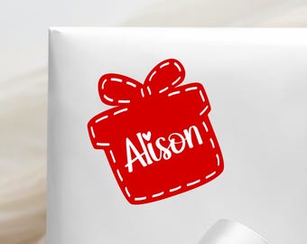 Personalized Christmas Gift Labels | Custom Name Christmas Stickers | Christmas Present Stickers | Christmas Gift Tag Stickers