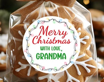 Personalized Christmas Gift Stickers , Name Gift Tag Stickers, Holiday Labels, Customized Name Labels Kids