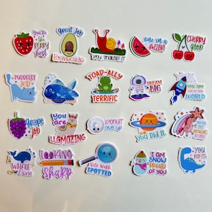 10/20/50pcs Inspirational Stickers Reward Motivational Stickers for Water  Bottle Laptop Trendy Positive Word Quote