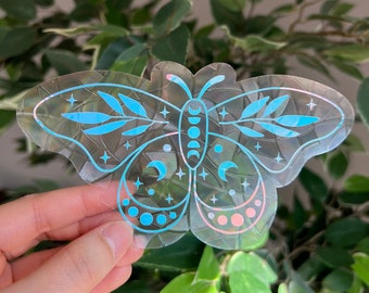 Atrapasol de mariposa celestial para ventana: atrapasol para decoración del hogar, decoración con luz arcoíris