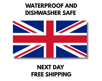 UK Flag Sticker, Vinyl Travel Stickers, United Kingdom Flag, British Citizens, Water Bottle Sticker, Laptop Decals, Luggage Sticker
