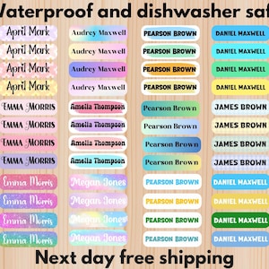 Waterproof Name Labels – Dishwasher Safe, School & Daycare