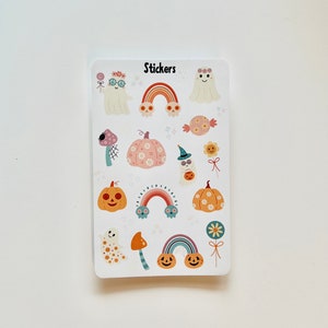 Folha de adesivos misteriosos de Halloween, Folha de adesivos brilhantes de vinil, Decoração de Halloween, Presente para festa fantasma, Adesivos de skate, Adesivos à prova d'água