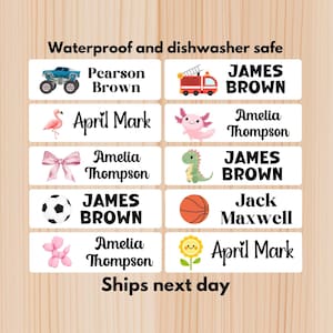 Waterproof Name Stickers – Dishwasher Safe Daycare Labels