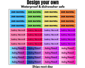 Waterproof Name Labels – School & Daycare Supplies, Dishwasher Safe