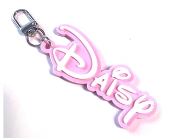 Personalized Name Keychain | Custom 3D Printed Keychain with Name | Backpack, Bag, Gift
