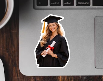 Custom Graduation Photo Stickers | Personalized Grad Party Favor Labels | Class of 2026 Sticker Sheet | Graduation Gift Decor