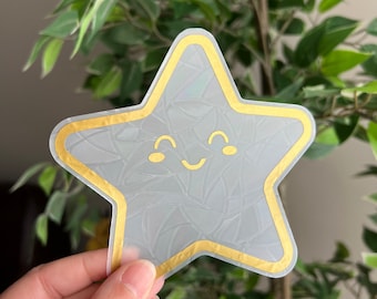 Rainbow Suncatcher, Sun catcher Sticker, Star sun catcher, Galaxy sticker, Rainbow Maker, Window Decal, Window Sticker, prism suncatcher