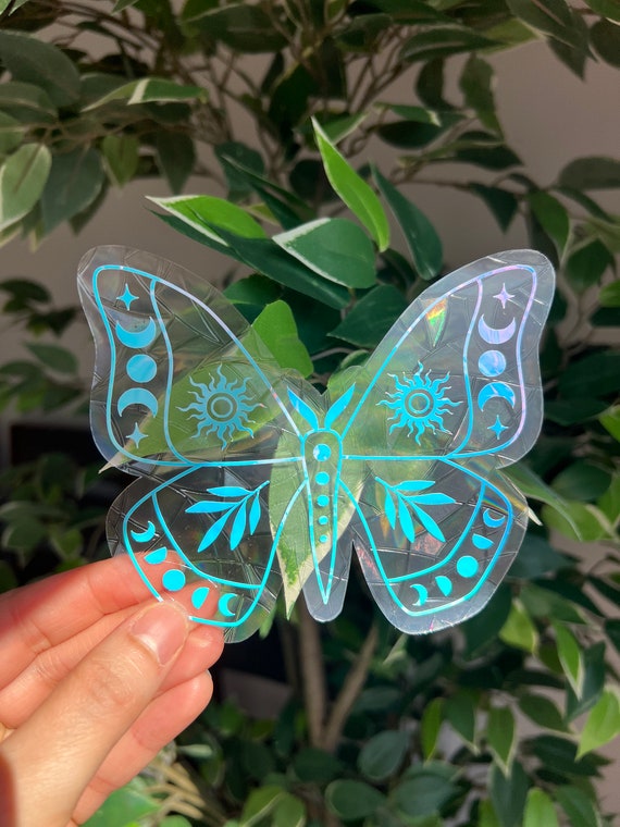 Celestial Butterfly Window Suncatcher Cling – Sun Catcher for Home Decor, Rainbow Light Decor