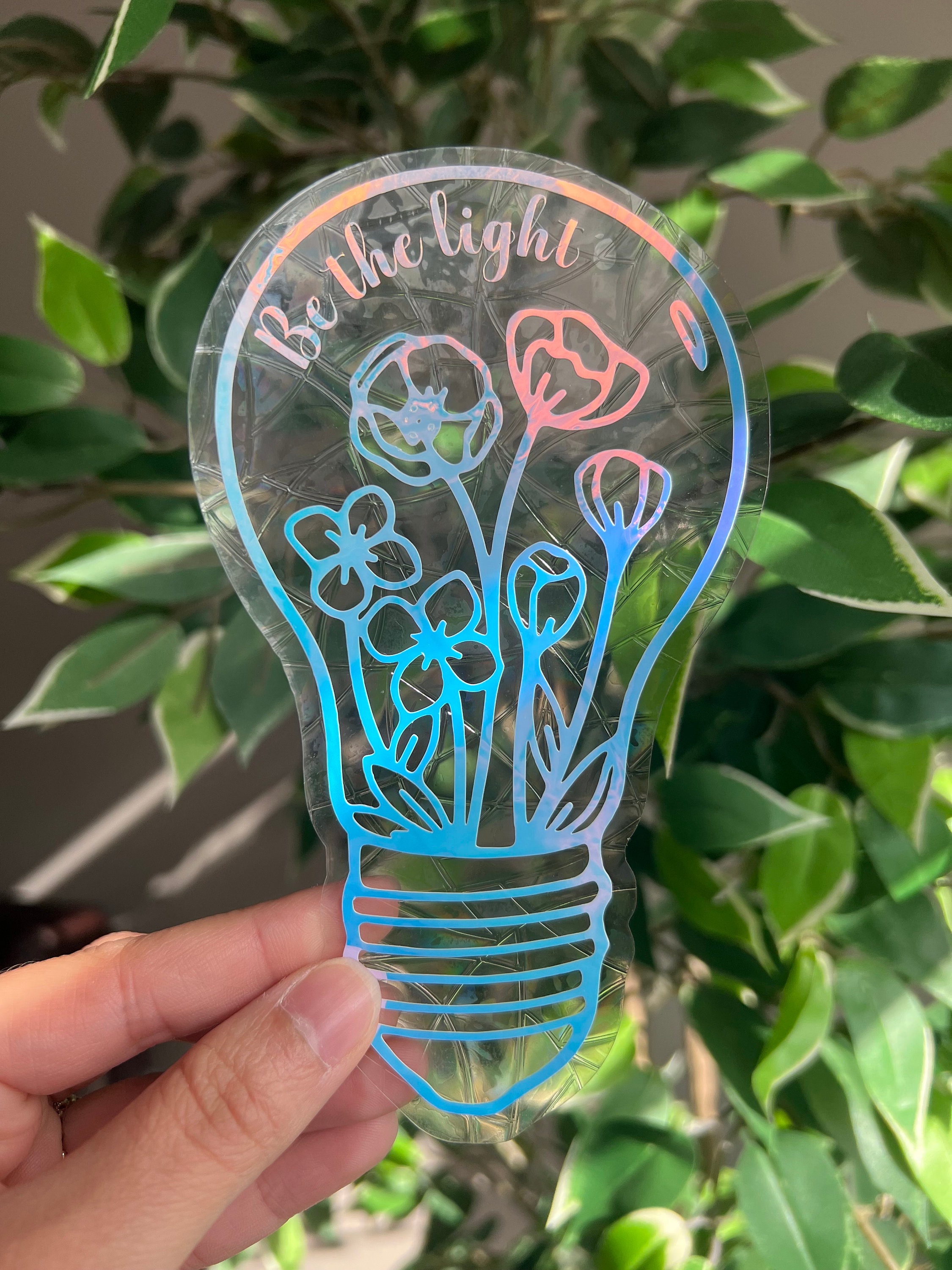 Lightcatcher Sticker Be the Light Suncatcher Sticker, Window Decal, Window Sticker, Window ...