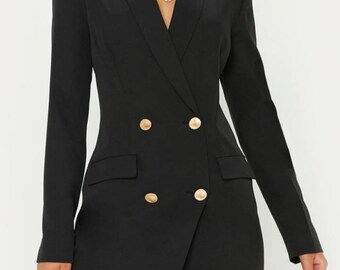 Blazer Dress, Longline Blazer Made to Measure