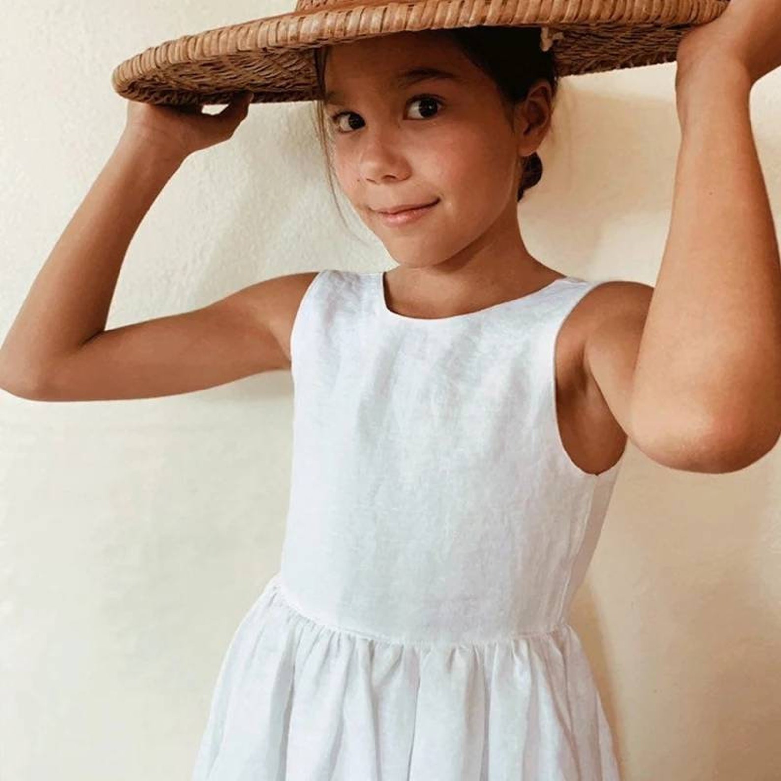 Linen Sleeveless Dress Tailor Made Etsy