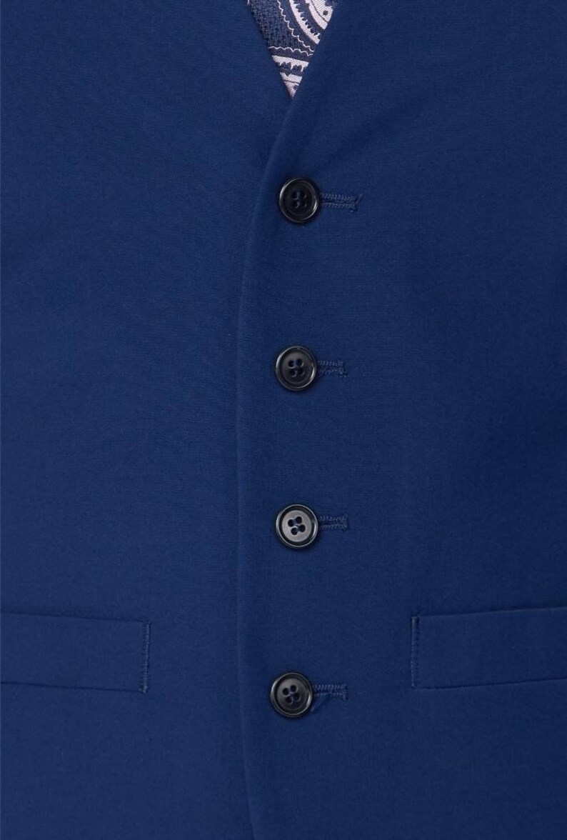 Blue Wedding Tailored Suit Men's Suit 3 Pieces Casual - Etsy