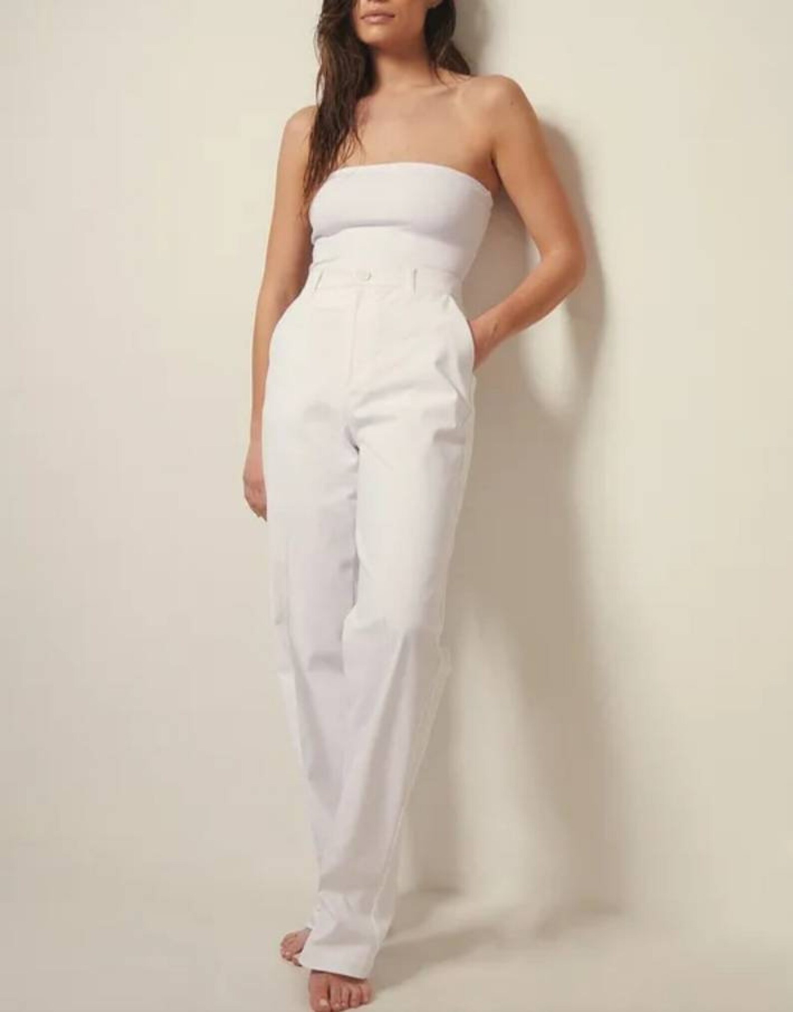 High Waist Cotton Trousers Women Pants With Pockets Customized Etsy UK