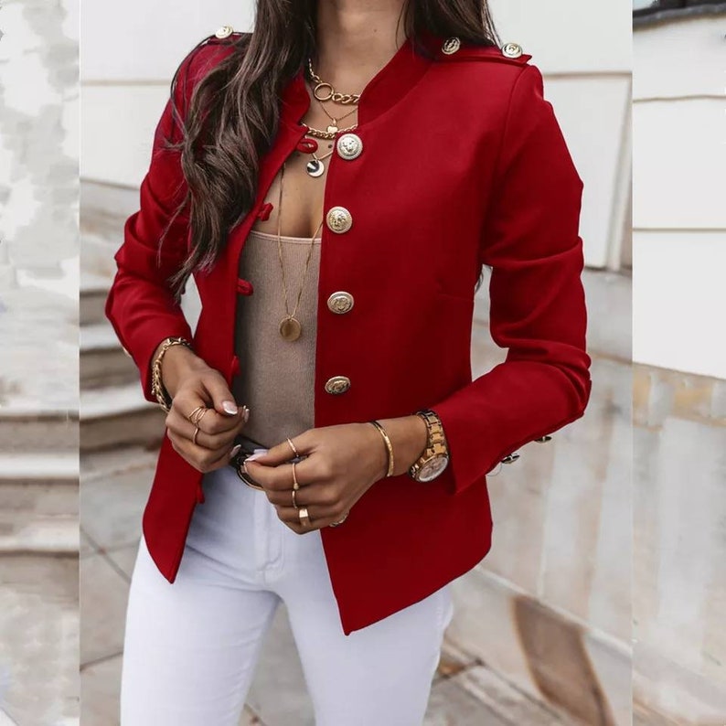 Women Blazer Casual Custom Made Tailor Made Formal Work Suit Etsy