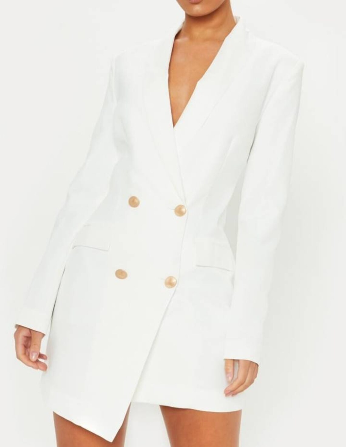 long gown with blazer