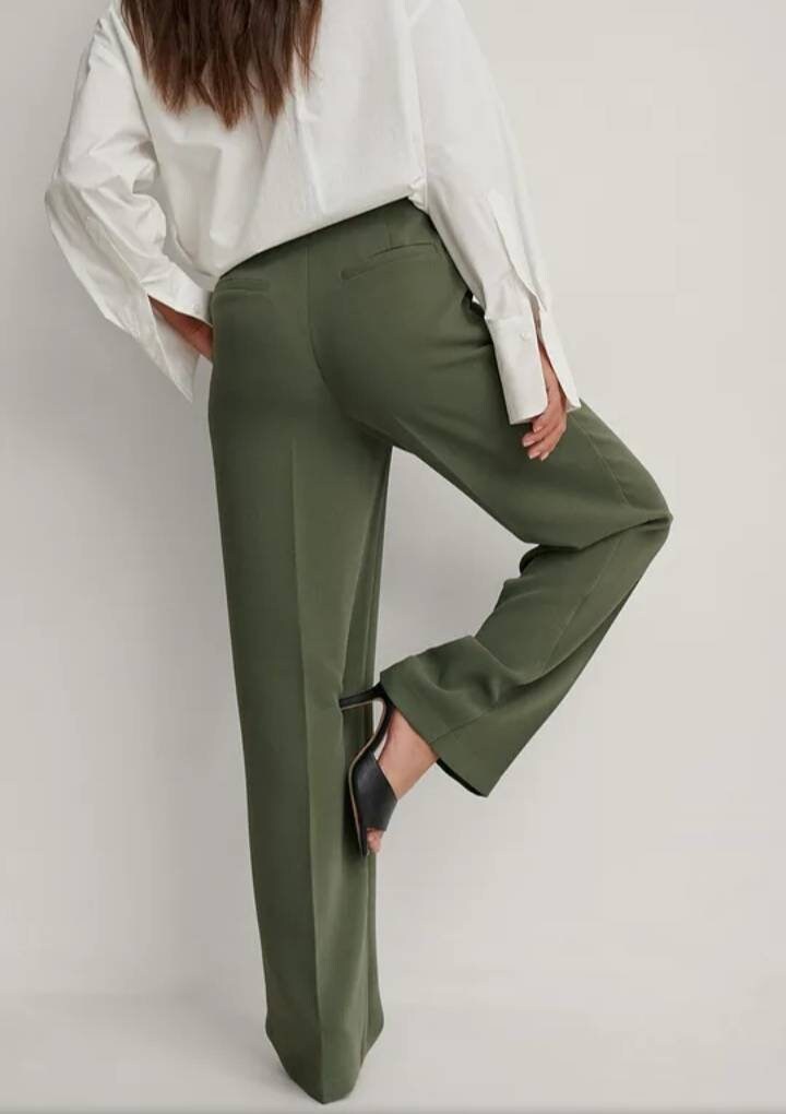 High Waist Suit Trousers Women Pants 