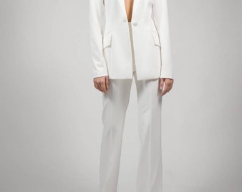 Tailored Two Pieces Suit Blazer and Pant Set Prom Suit Wedding wear Various colors Made to Measure