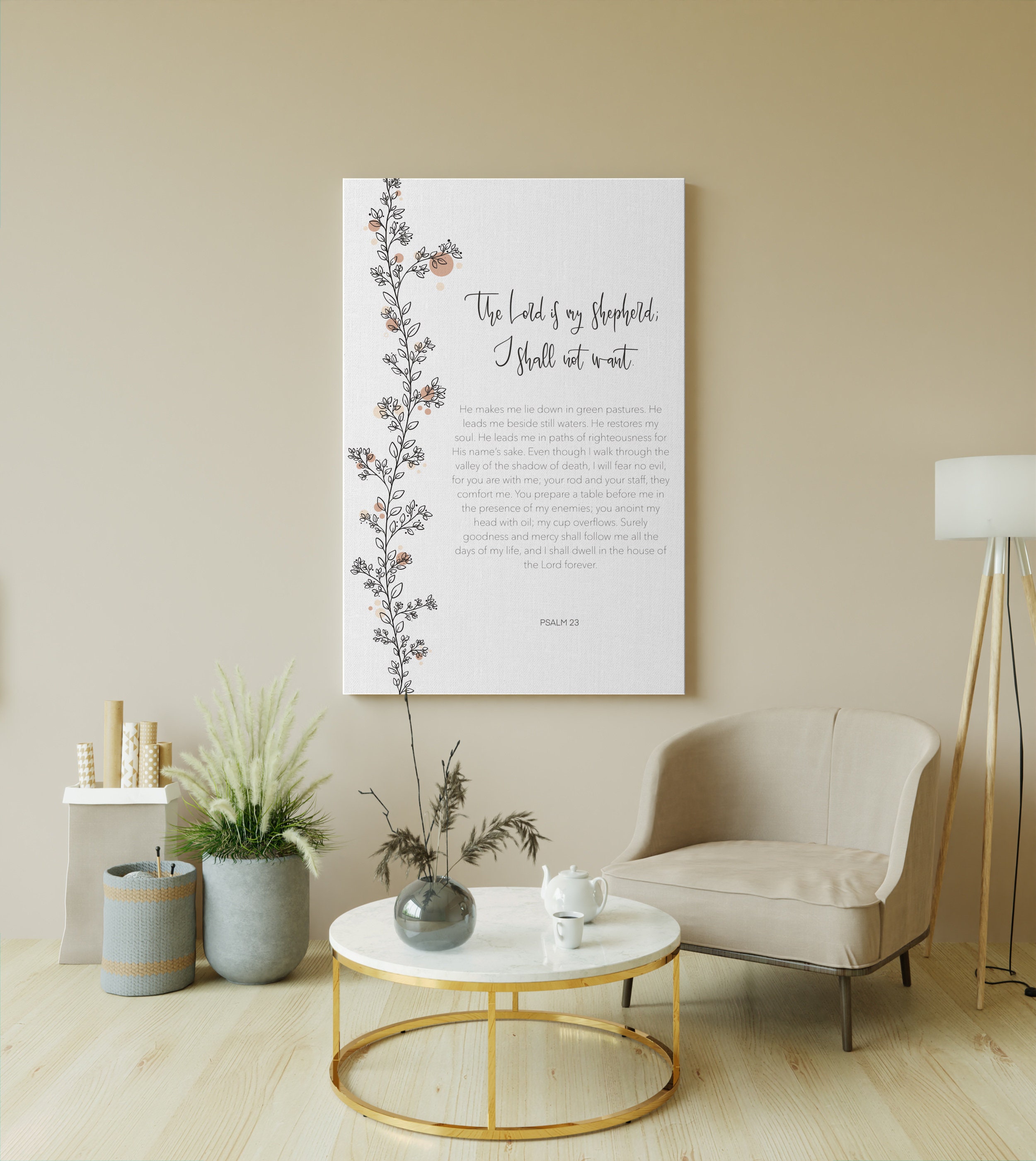 Christian Canvas Wall ArtWall DecorCustomLarge Wall Etsy