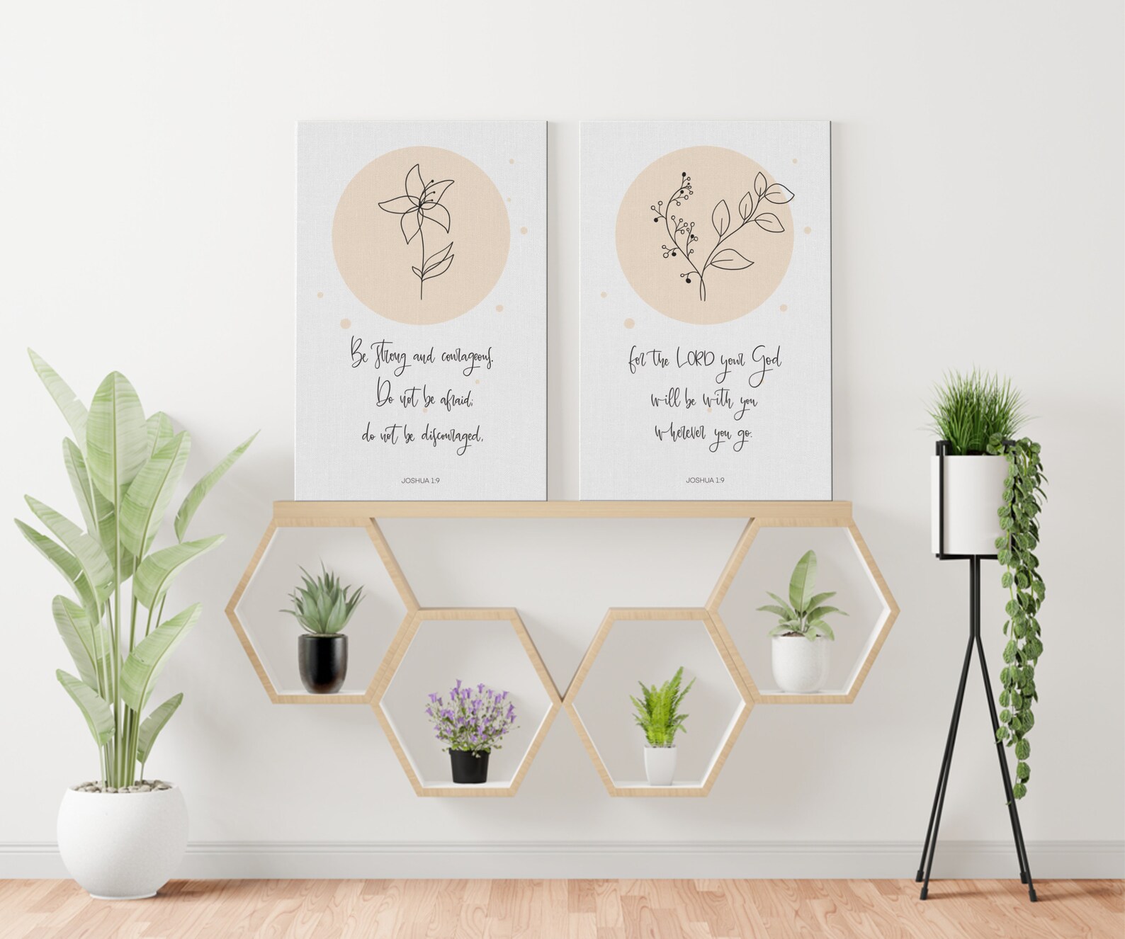 Christian Canvas Wall ArtSet Of 2 Canvas Wall Etsy