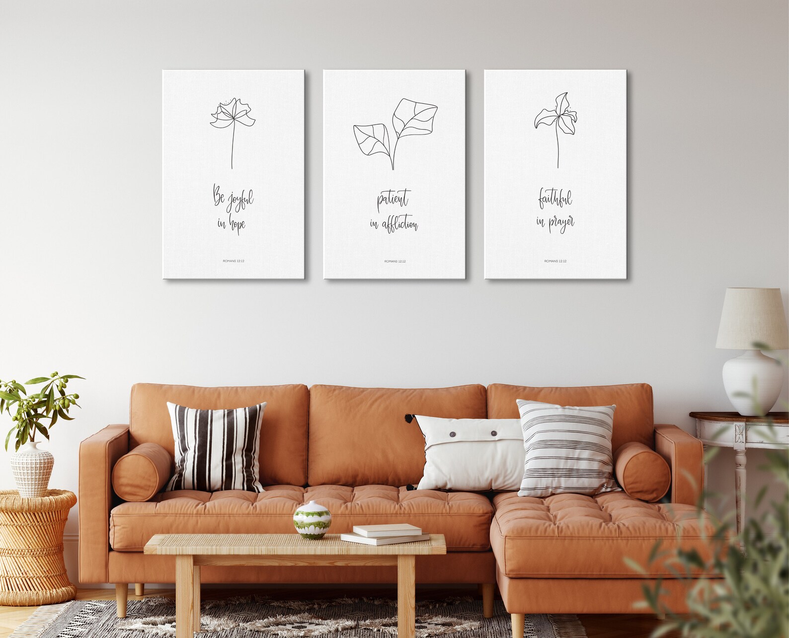 Christian Canvas Wall ArtSet Of 3 Canvas Wall Etsy