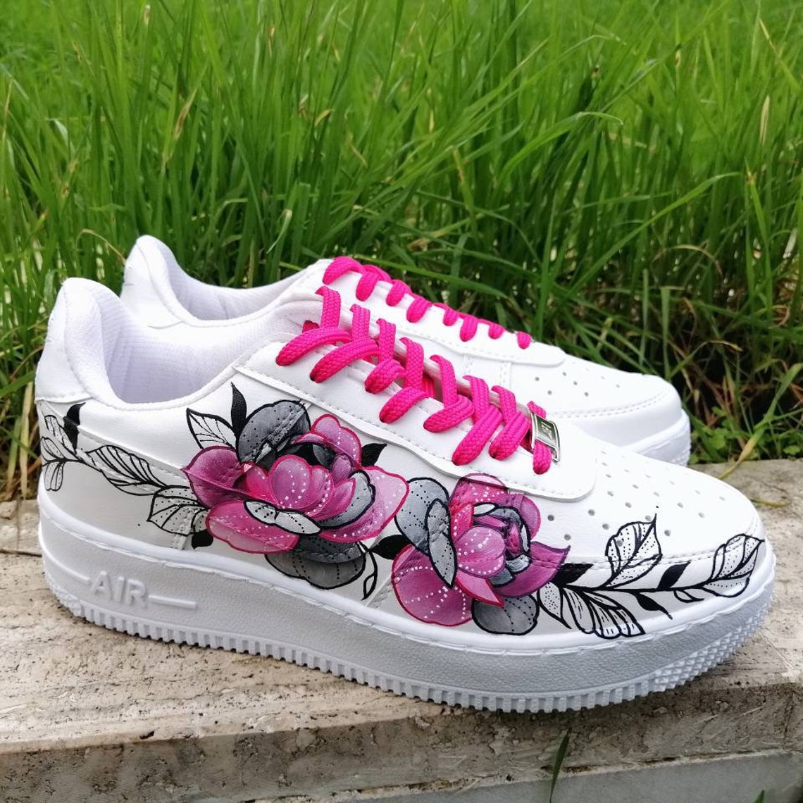 WMNS Nike Air Force 1 '07 White/Flower QD1801-808