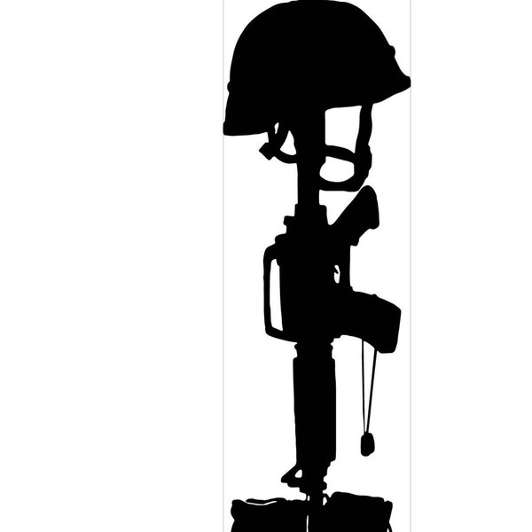 MILITARY MEMORIAL(Helmet, Rifle, Boots)