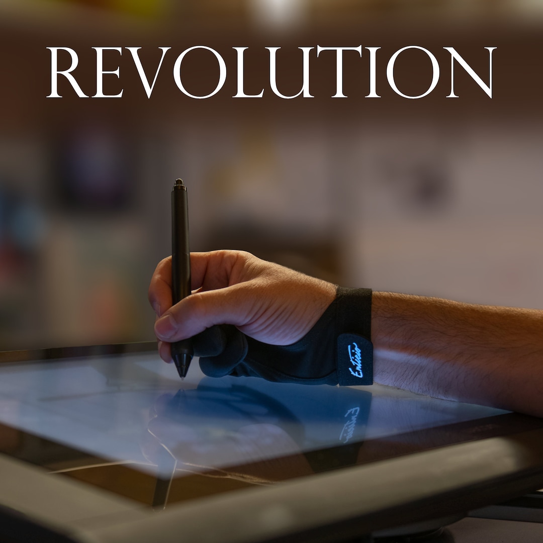 Revolution Artist Glove for Tablets and Touch Surfaces (apple Ipad,  Microsoft, Samsung, Wacom,