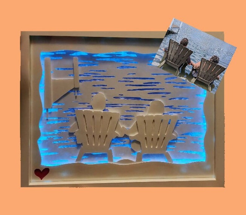 Light Display Shadow Box From Real Photo Lighted Shadow Box - Etsy