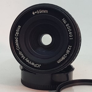 JCPenney Multi-Coated 28mm f/2.8 Wide Angle Prime Lens for Canon FD AE-1 Mount