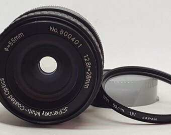 Jcpenney Multi-coated 28mm Wide Angle Prime Lens for Canon