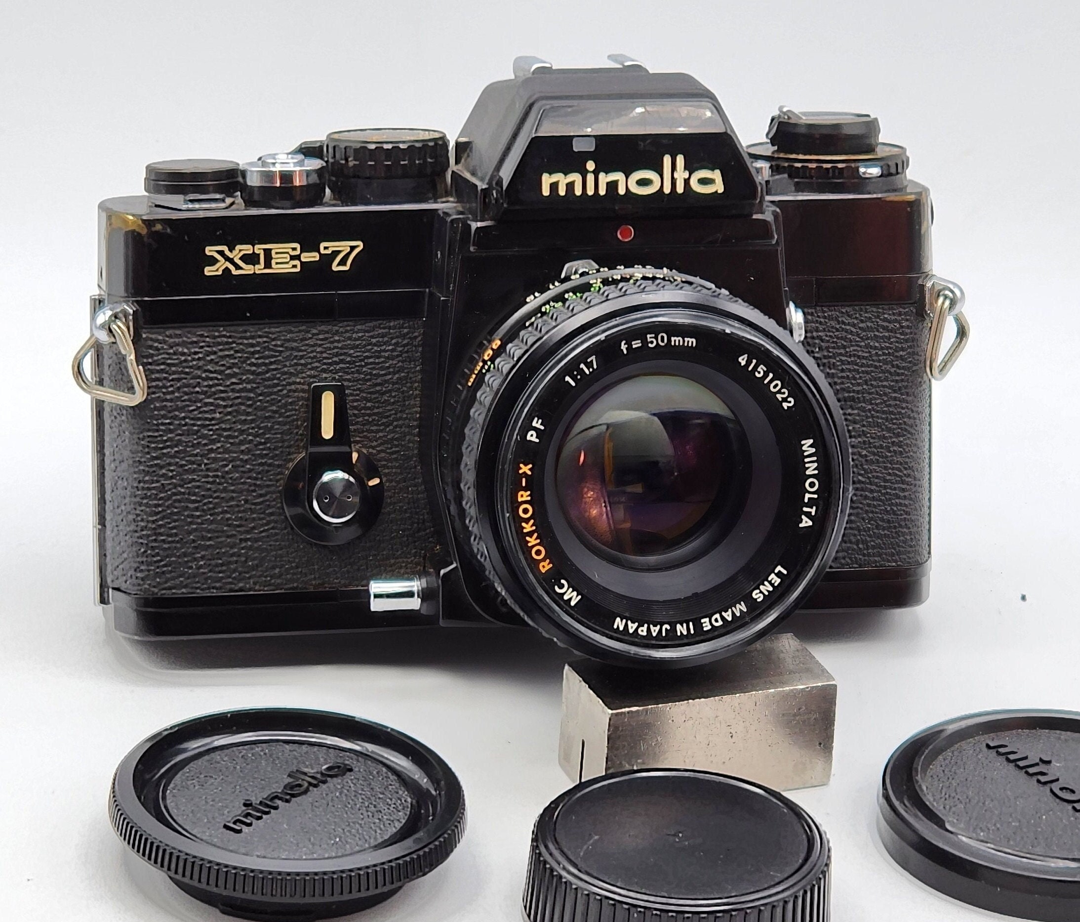 Minolta XE-7 Camera W/ Minolta Mc ROKKOR-X PF F1.7 50mm Lens Minolta XE-7 Camera W/ Minolta Mc ROKKOR-X PF F1.7 50mm Lens
