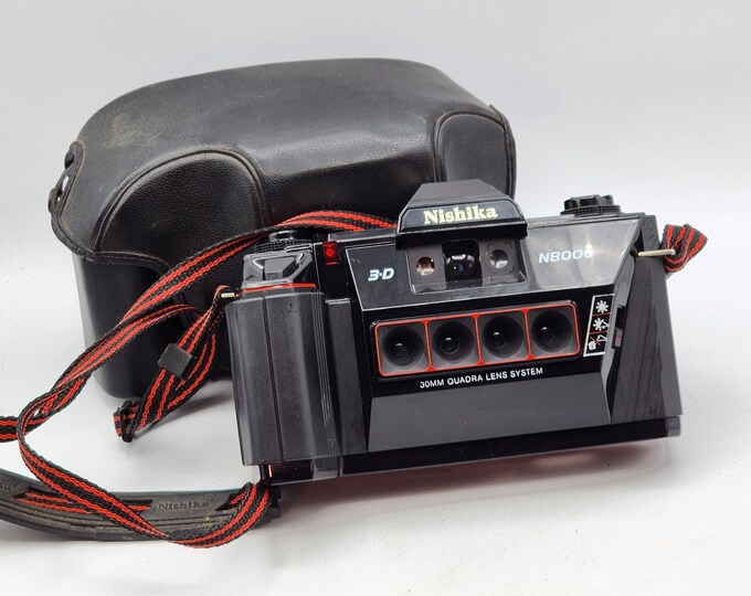 Nishika N8000 35mm 3-D Point & Shoot Film Quadrascopic Stereo 3D ...