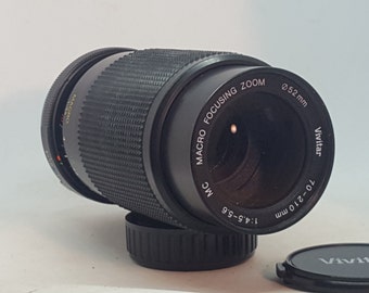 Vivitar 70-210 mm F/4.5.-5.6 MC Lente de enfoque macro ZOOM 1:4X para Minolta M/MD