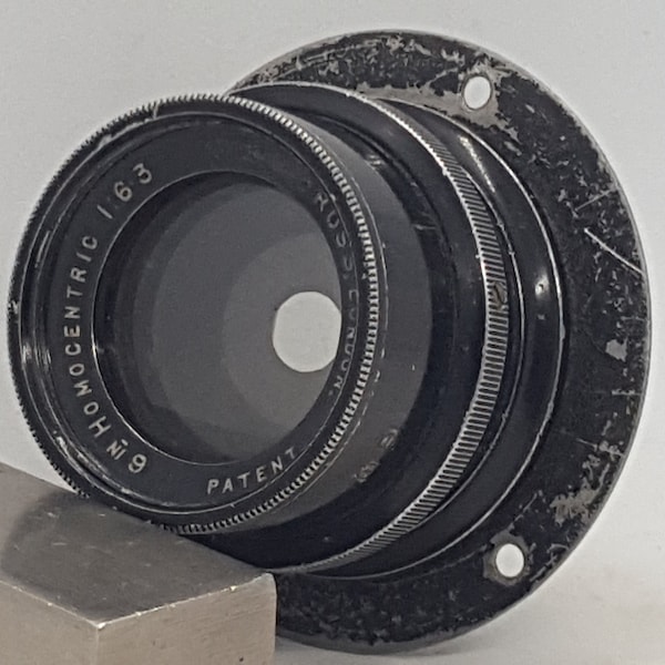 Vintage Ross, London 6 In Homocentric 1:6.3 Lens with Mounting Ring