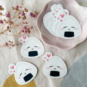 Onigiri - die cut sticker | cute rice ball stickers, laptop, notebook, journal, water bottle decor