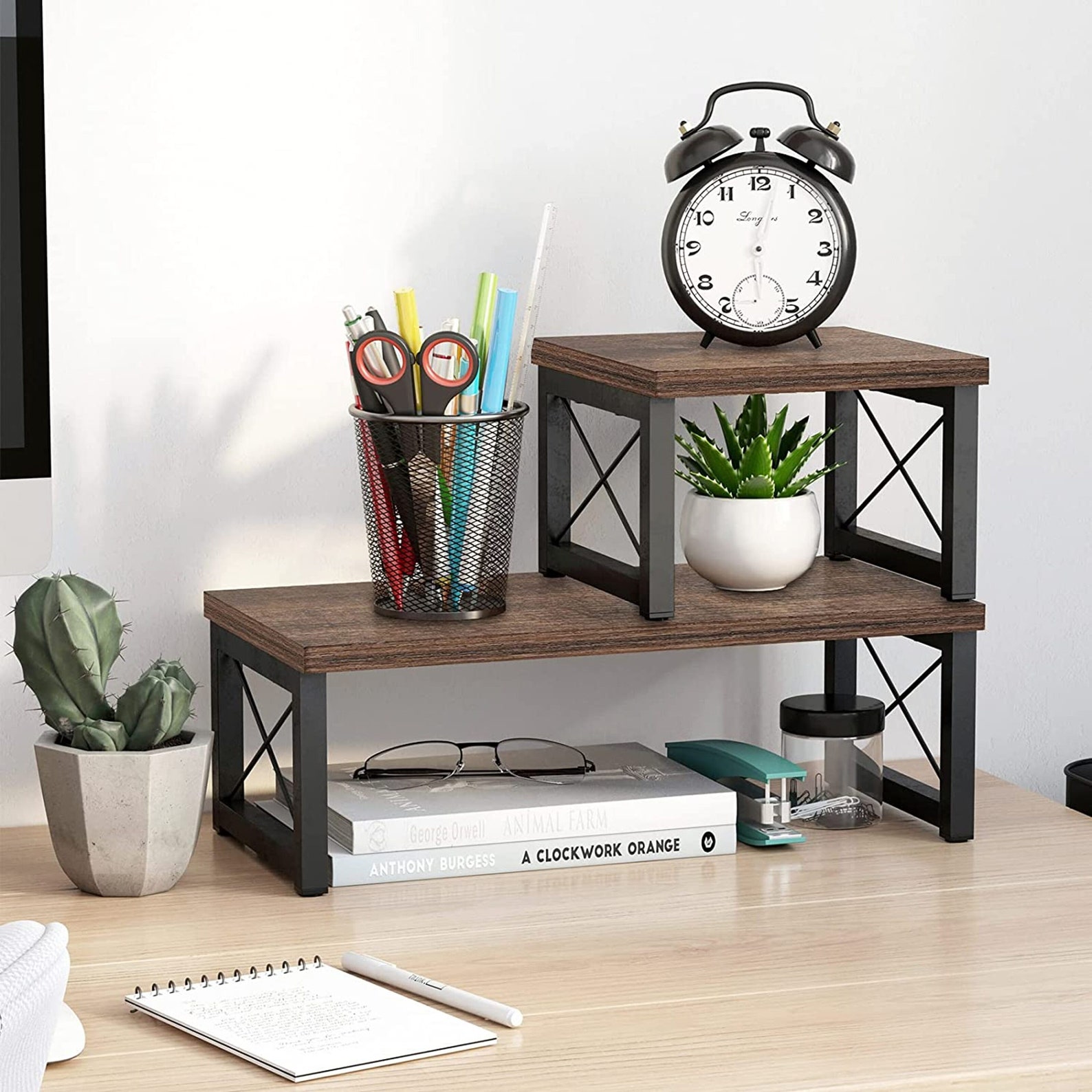 Kitchen Counter Shelf 2 Tier Stackable Kitchen Shelves Etsy