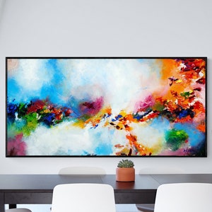 abstract painting on canvas, original painting, large painting, colorful painting, wall art painting ,abstract art large canvas painting